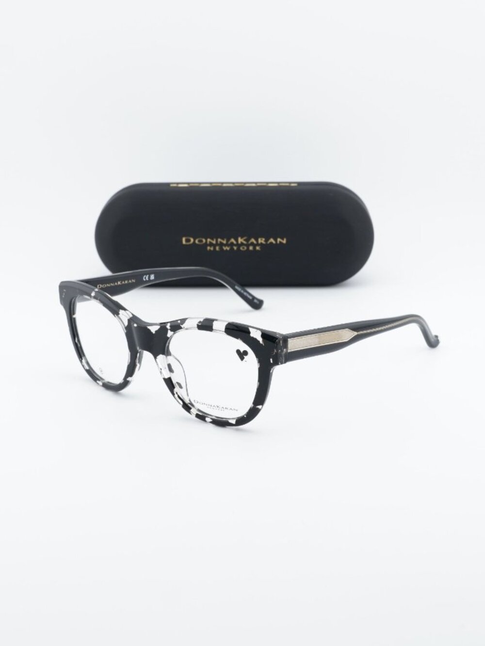 Donna Karan DO5018 010 Cat Eye Eyeglasses 49mm - Black Havana